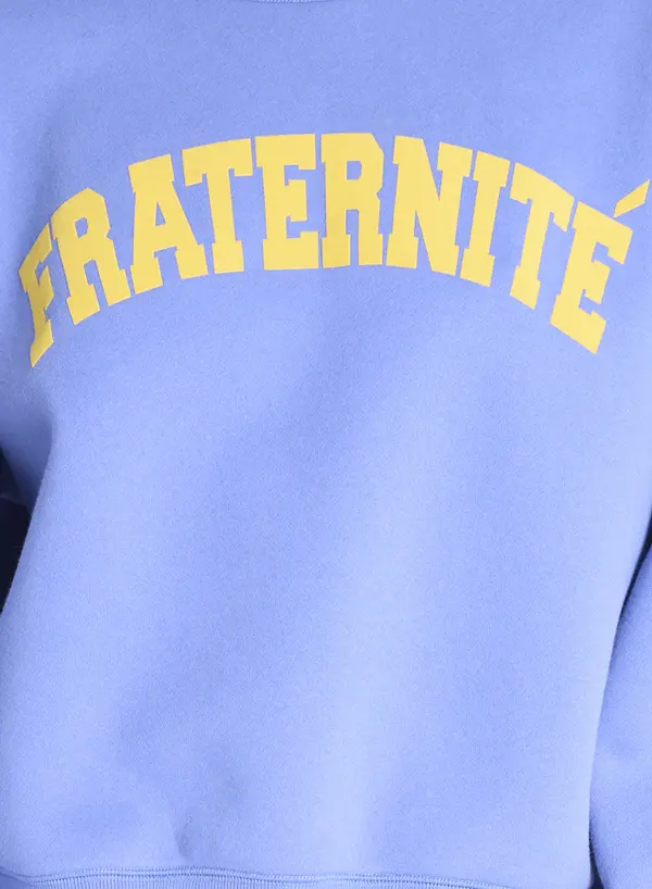 "Fraternité"  Crew neck Sweatshirt 3 Image