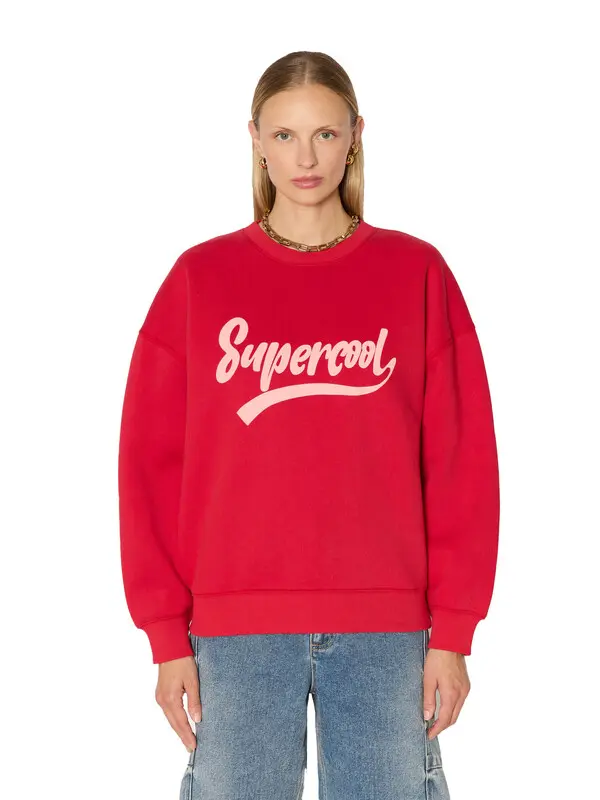 Oversized Sweatshirt with "SUPERCOOL" Print 1 Image