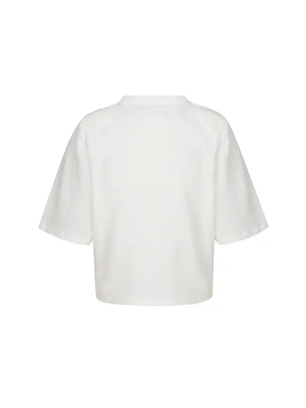 Oversized Short Sleeve T-shirt with Shoulder Pads 1 Image
