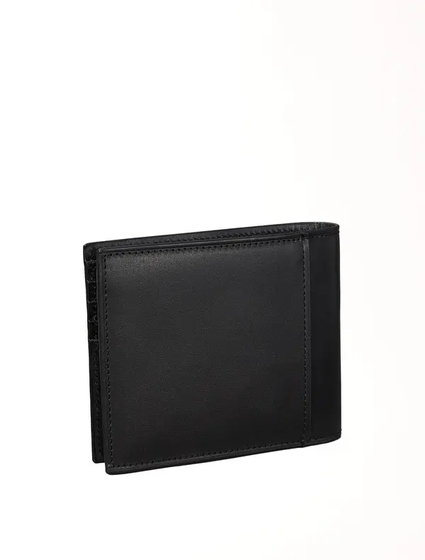 Bi-Fold Wallet with Metal Logo Plate 1 Image