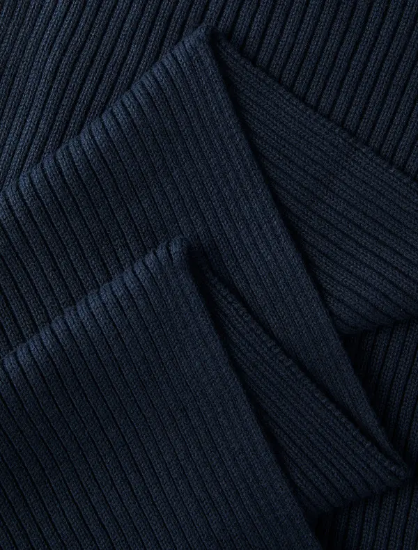 Cotton Cashmere Blend Scarf 1 Image