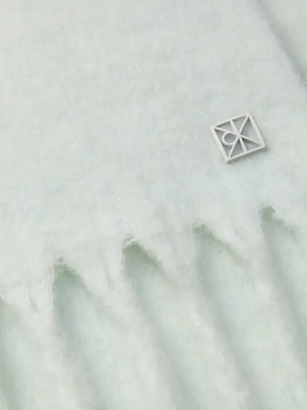 Wool Blend Emblem Logo Scarf 2 Image