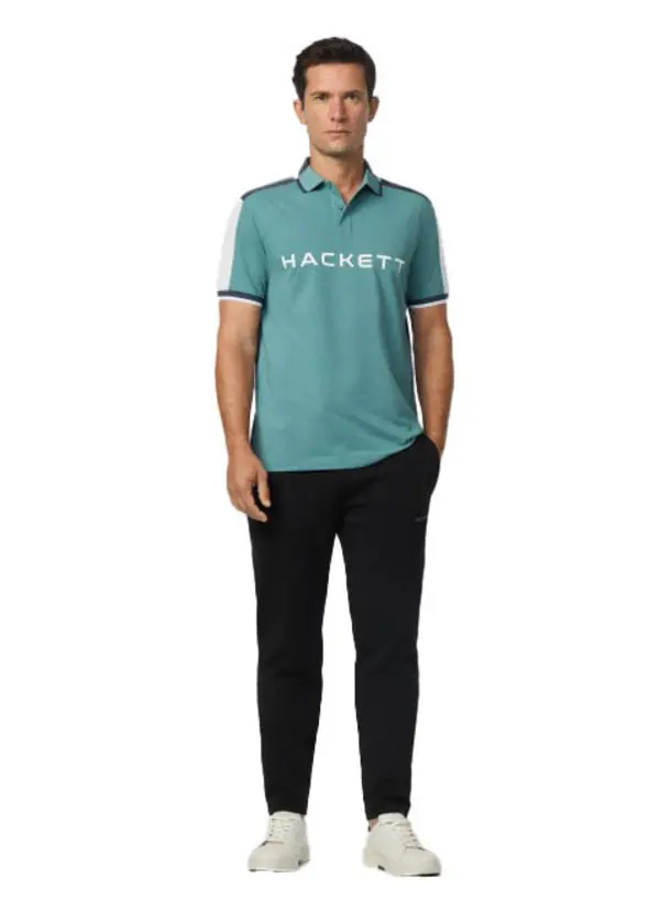 Classic Fit Short Sleeve Branded Polo 1 Image