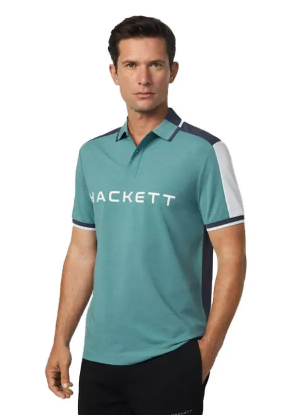 Classic Fit Short Sleeve Branded Polo 2 Image