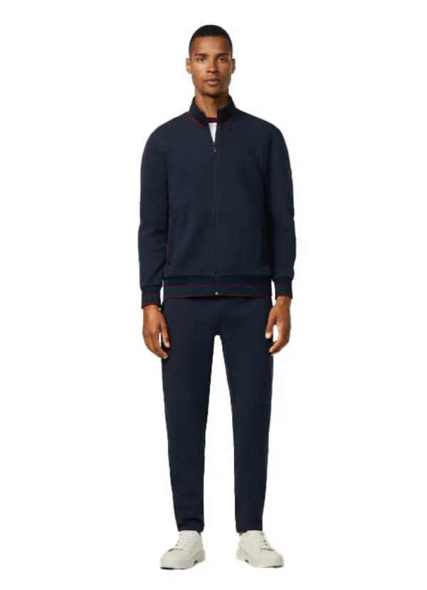 Sporty Stand-Collar Knit Bomber 1 Image