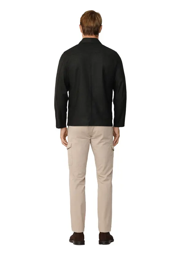 Herringbone Flannel Overshirt 3 Image