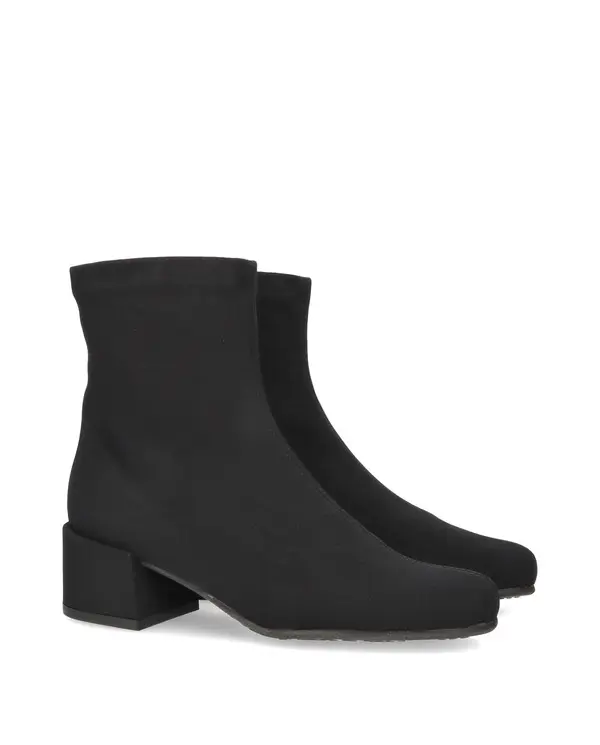 Block Low Heel Suede Ankle Boots 3 Image