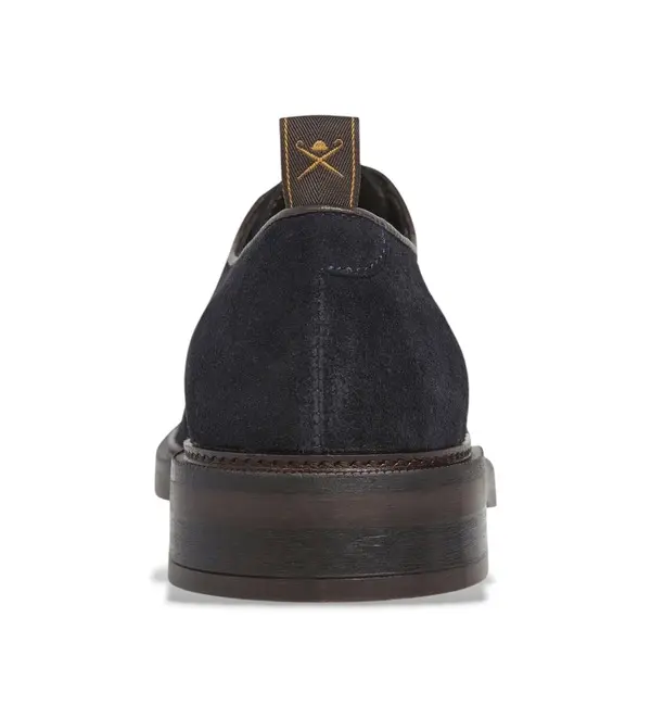 Lace-Up Suede Oxfords with Rear Pull Tab 3 Image