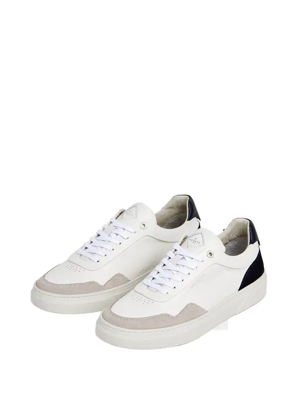 Hackney Delta Leather and Suede Trainer 1 Image