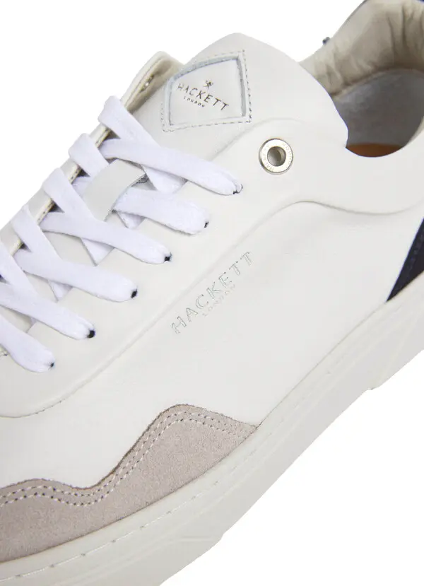 Hackney Delta Leather and Suede Trainer 3 Image