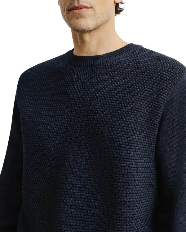 Textured Crewneck Sweater 1 Image