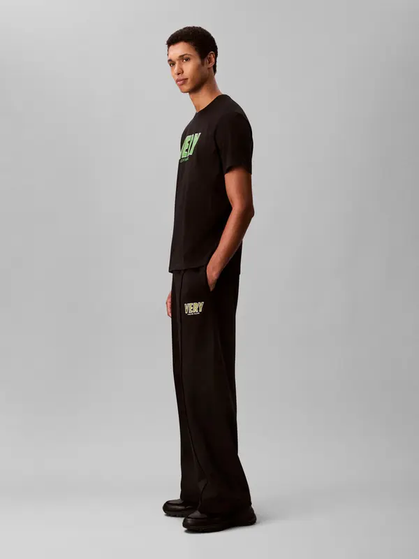 Wide-Leg Track Joggers with Logo 4 Image