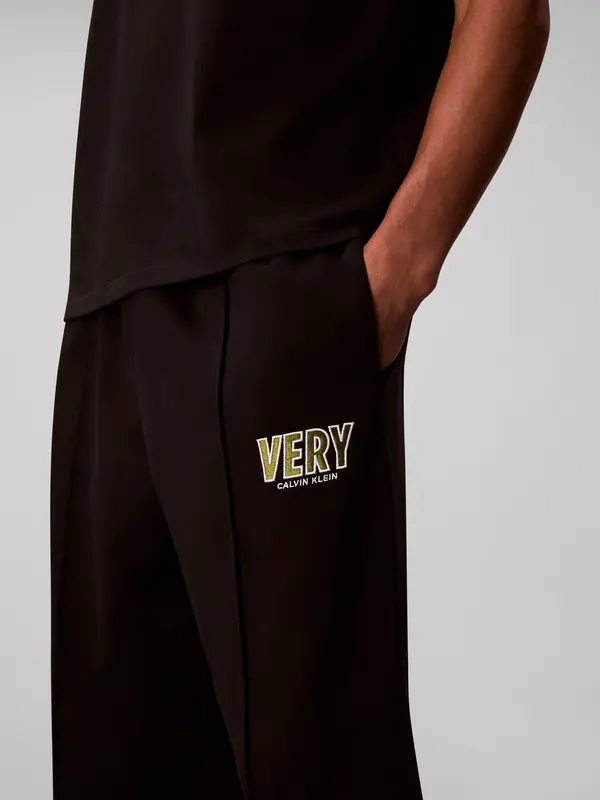 Wide-Leg Track Joggers with Logo 5 Image