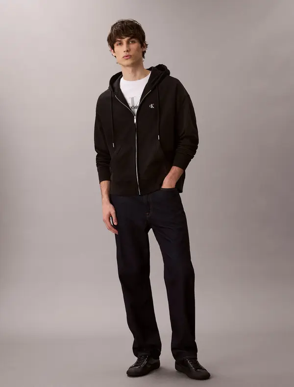 Premium Terry Relaxed Zip Hoodie 3 Image