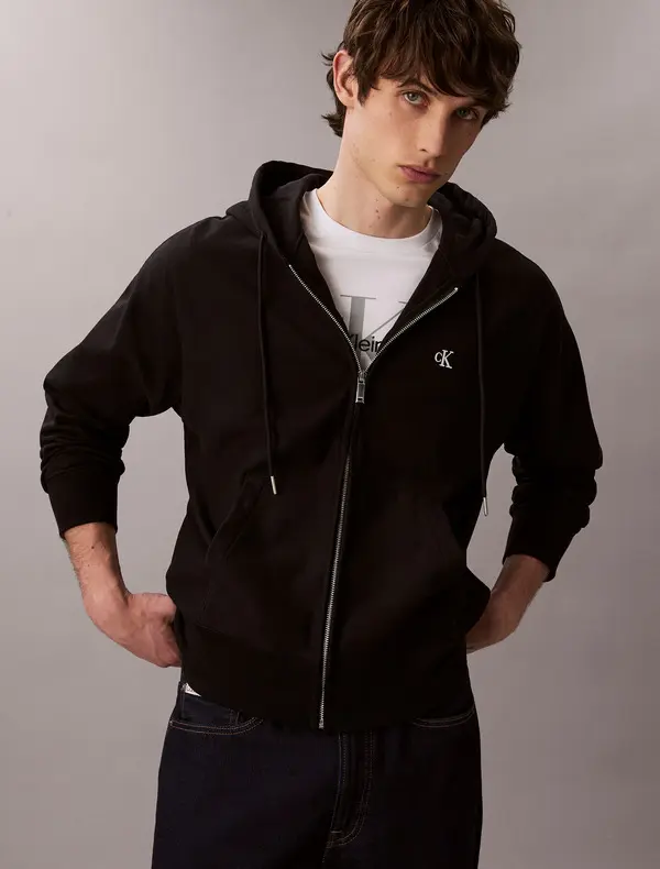 Premium Terry Relaxed Zip Hoodie 4 Image