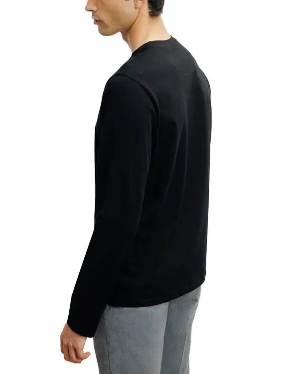 Long Sleeved Crew Neck T-shirt 2 Image