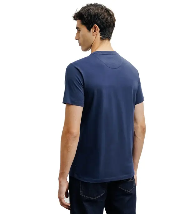 Logo Print Cotton Short Sleeve T-shirt 2 Image