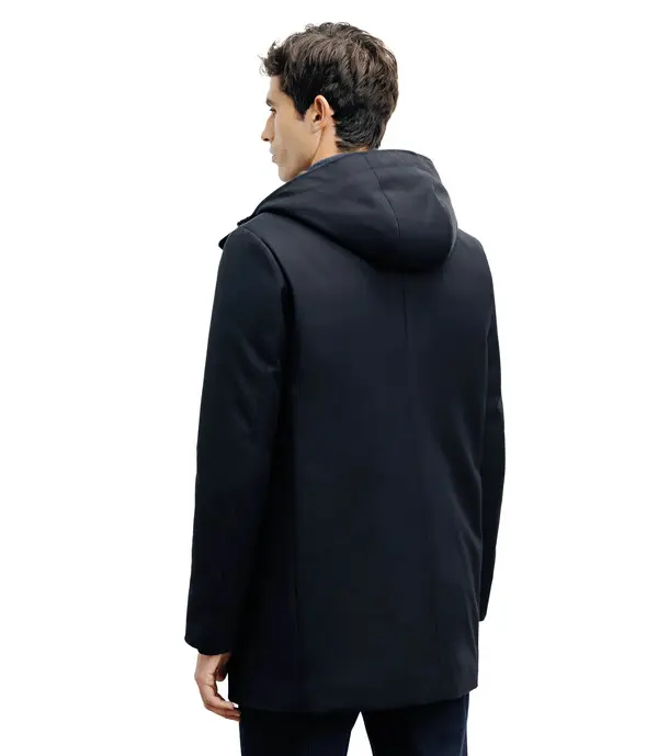 City Parka with Leather patch on the pocket 2 Image