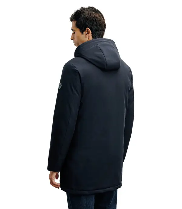 Three-Quarter Length Hooded Coat 2 Image