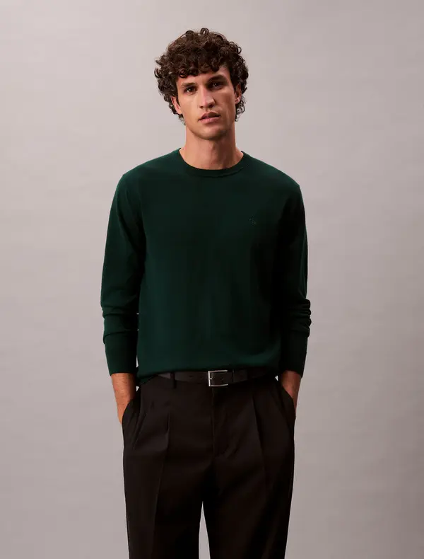 Merino Wool Classic Sweater 2 Image