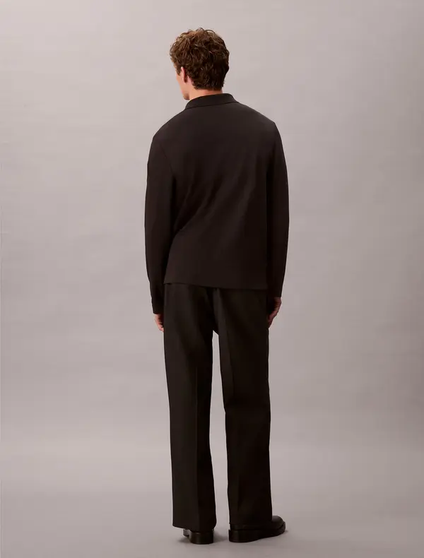 Long Sleeve Cotton Polo 2 Image