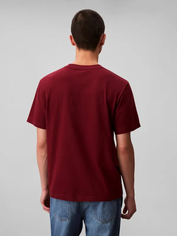 Crewneck Short Sleeve T-shirt with Logo Print 2 Image