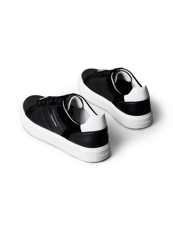 Leather and Suede Flexible Sole Trainers 2 Image