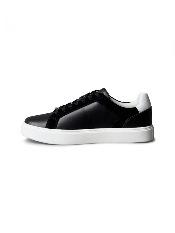 Leather and Suede Flexible Sole Trainers 3 Image