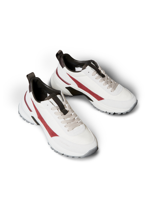 Suede and Nylon Runner Trainers 2 Image