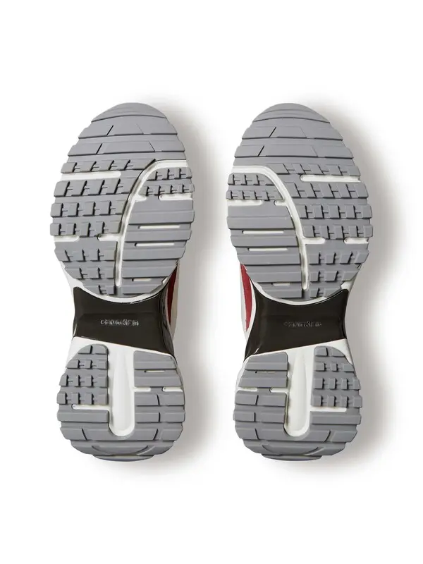 Suede and Nylon Runner Trainers 4 Image