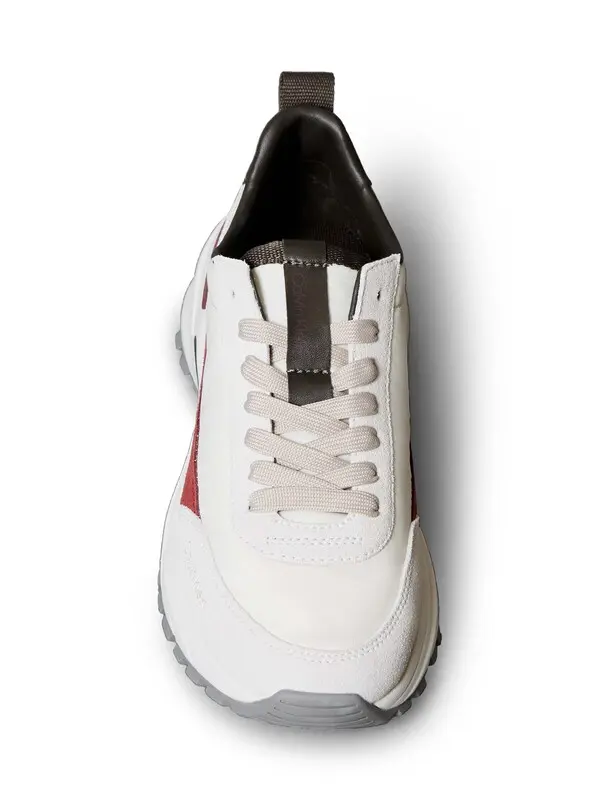 Suede and Nylon Runner Trainers 5 Image