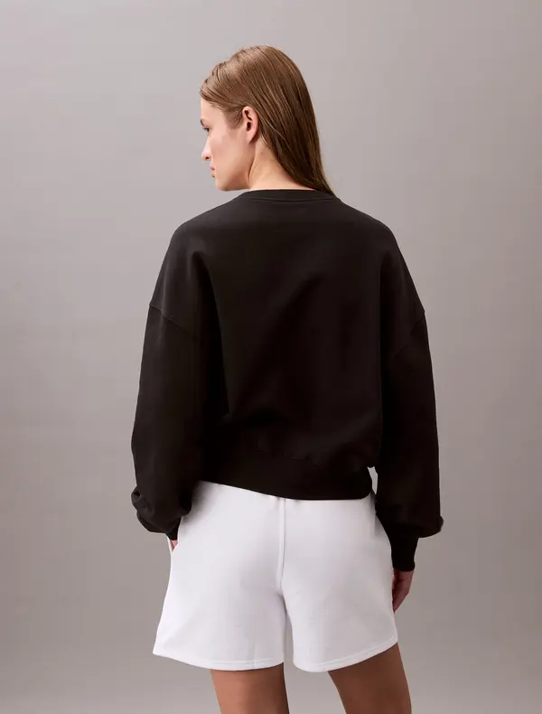 Crew neck Basic Sweatshirt 2 Image