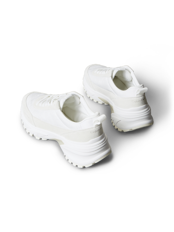 Suede and Emblem Logo Nylon Trainers 1 Image