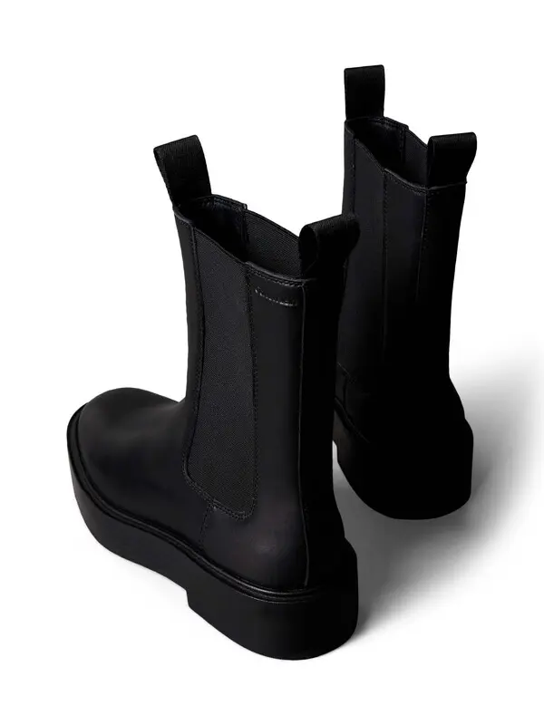 Leather Stacked Heel Chelsea Boots 5 Image