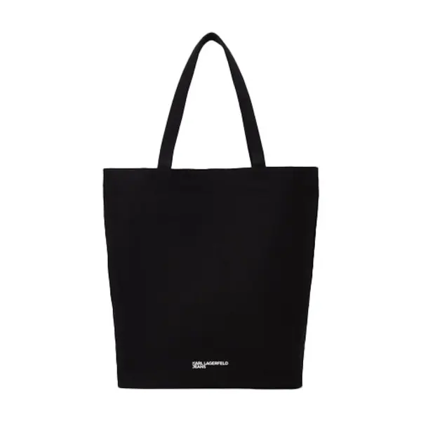 Canvas Shopper Bag with White Statement Text 1 Image