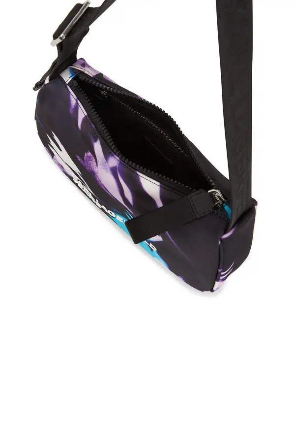 Abstract Graphic Print Baguette Shoulder Bag 2 Image