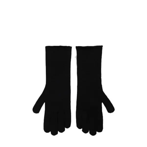 Knit Gloves with Logo Patch Cuff 1 Image