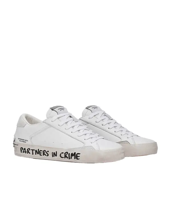 Distressed  Leather Sneakers "Partners in Crime" 3 Image