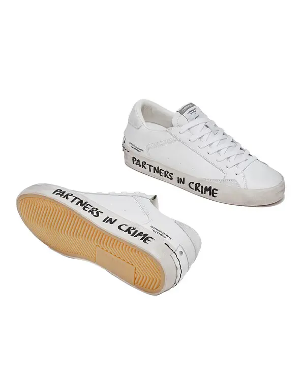 Distressed  Leather Sneakers "Partners in Crime" 4 Image