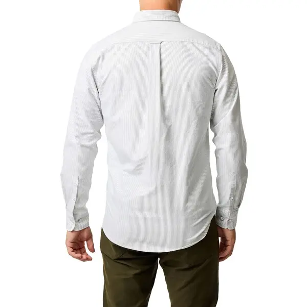 Long-Sleeve Button-Down with Micro-Stripe 3 Image