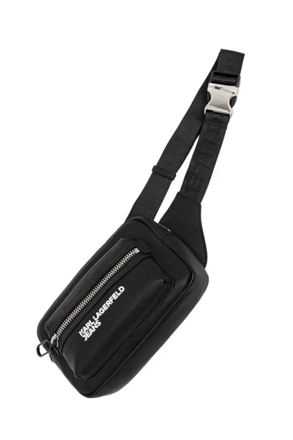 Logo Front-Zip Leather Belt Bag 2 Image