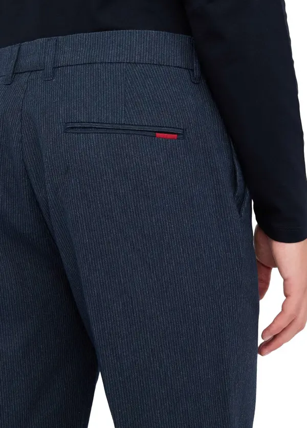 Pressed Pleat Chevron Trousers 4 Image