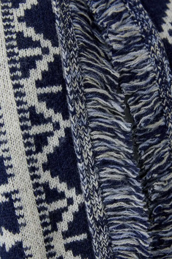 Elaborately Crafted Cardigan with Fringes 2 Image