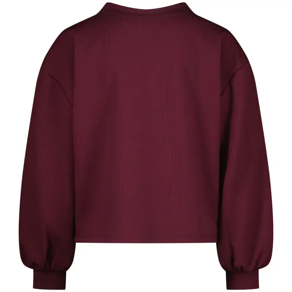 Crewneck Sweatshirt with Balloon Sleeves 1 Image