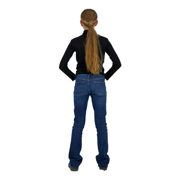 Cropped Long-Sleeve Top with Lettuce-Edge Trim 3 Image