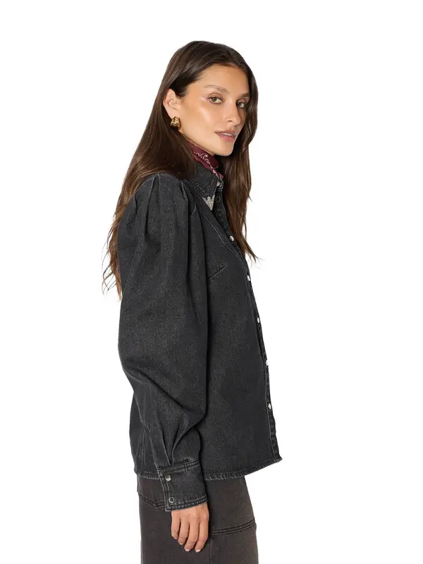 Denim Shirt with Cowboy Detail 4 Image