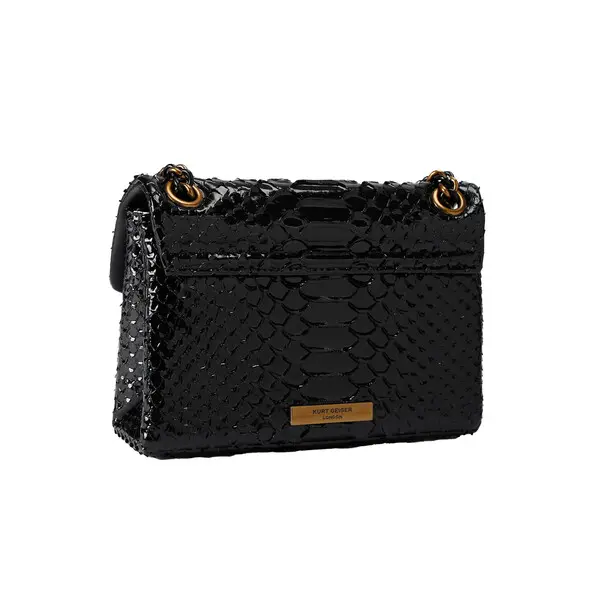 Leather Mini Kensington Snake Print Shoulder Bag 2 Image