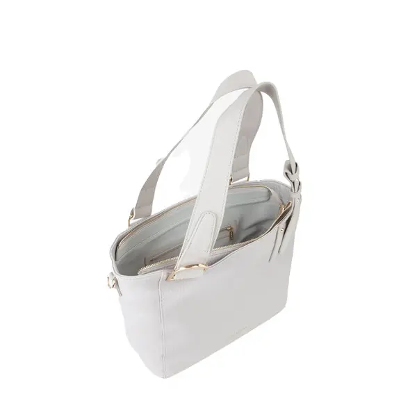 Small Grain-Effect Shopper with Gold Hardware 1 Image