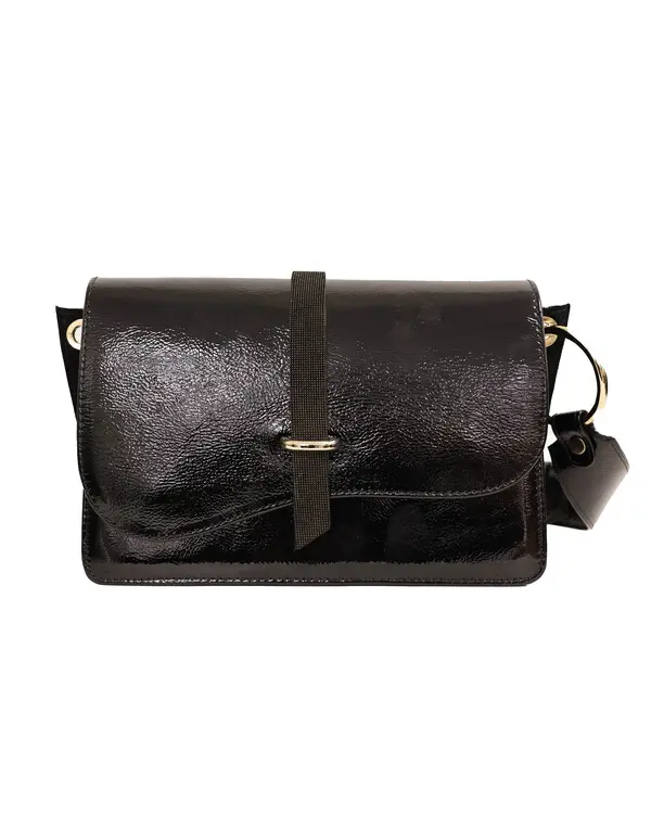 Boxy Printed Leather Crossbody Bag 1 Image