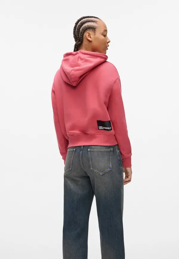 Logo Cropped Hoodie 3 Image